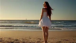 красивая девушка на пляже