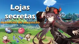 Localização das lojas secretas de materiais de ascensão - Genshin Impact.