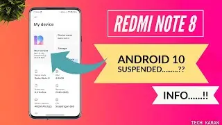 [NEWS] Redmi Note 8 Miui 12 [Android 10] SUSPENDED........?? | INFO.....!!