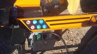 Off grid wood splitting