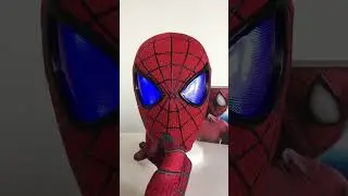 AMAZING SPIDERMAN MECHANICAL MASK WITH LED #shorts