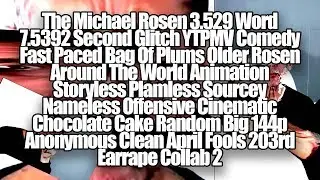 The Michael Rosen 3.529W7.5392SGYTPMVCFPBOPORATWASPSNOCCCRB144PACAF203RDE Collab 2