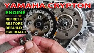 Engine Overhaul Rebuild Refresh Restore Part 2 - Yamaha Crypton Motorcycle Overhauling T105E R F1 Z