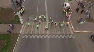 Яркий флеш-моб или дети против ДТП в Раменском