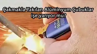 Çakmakla yakılan Alüminyum Kaynak Çubuğu gerçekten işe yarıyor mu? #trending #hırdavat