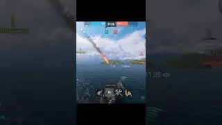 отбиваемся от авианосца #top #crash #shorts #wows #wowsblitz #крейсер  #топ