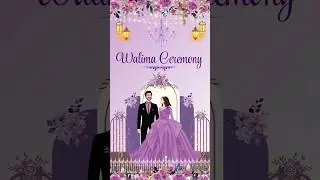 Walima Ceremony Invitation card Design using Canva #cards #wedding #howtomakeweddinginvitationcard