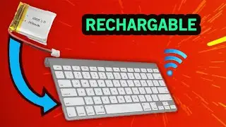 Make A Wireless keyboard RECHARGABLE