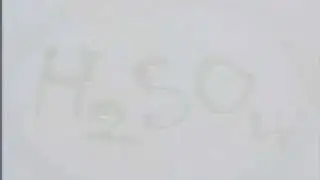 Обугливание бумаги серной кислотой