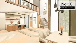 Scandinavian Family Home | No CC | Sims 4 Stop Motion Speedbuild