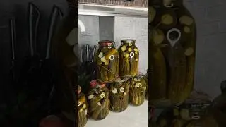 Самые вкусные огурчики на зиму, рецепт уже опубликовала #огурцыназиму #shorts #асемамухаметжанова