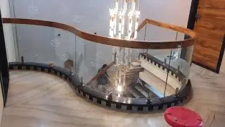 stairs railing farma cutting glass jeena process step by step