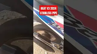STAINLESS PIPE BEAT V3 2024 - SOUNDCHECK! #pabloexhaustpipe #niallatv #beatv3pipe #hondabeatv3 #pipe