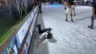 MARY SUFRE APARATOSA CAIDA en PISTA de HIELO :v