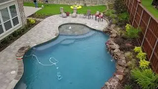Drone View of McKinney Project! Best Pool Builder Series-DFW Top pool builder