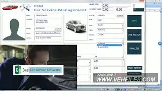 How to use Car Service Management software on MS Excel