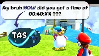 [TAS] Super Mario Galaxy - Faster Than A Speeding Penguin in 1:28.77