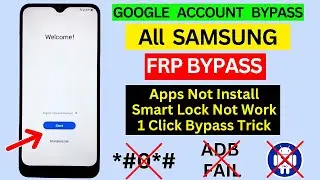 All Samsung FRP Bypass One Click 2024 | Android 12/13/14 Unlock Trick | Enable ADB Fail | No - *#0*#