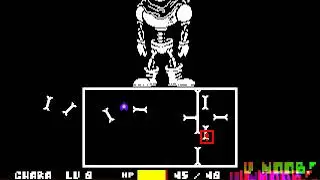 OverSave-tale papyrus fight phase 1 Victory! (noob mode)