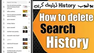 How to remove YouTube search history