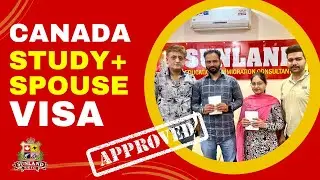 🎉🎊Canada Study + Spouse Visa approved👍🤩🤩|| Canada Study Visa 2024 || #canada #studyabroad