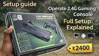 How to setup and operate 2.4G wireless controller gamepad | RRX TECHBOX |