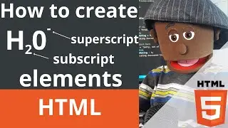 How to create superscript and subscript text in html | html tutorial for beginners