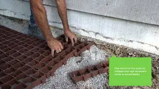 ECORASTER - Piso Permeável Reciclado - Instalação