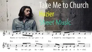 Take Me to Church by Hozier Sheet Music Lead Vocal HQ 720PX