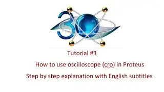 how to use oscilloscope in Proteus || how to use cro in Proteus