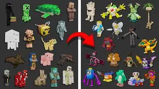 I Remade Every Mob into Video Game Characters in Minecraft