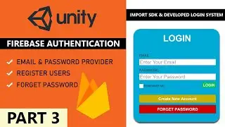 Unity Login System with Firebase Authentication | Import & Implement Firebase SDK | Part 3/4