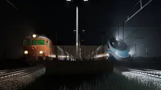 SimRail / С 10 вагонами до Катовиц.
