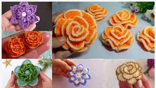 Crochet Knitting Pattern Flower Design Home Decorative Ideas