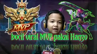 bocil viral main mobile legends pakai hanzo  MVP