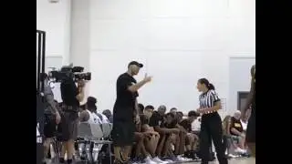 Lavar Ball gets Ejected in AAU Game and Refuses to Leave. Female Ref Replaced.