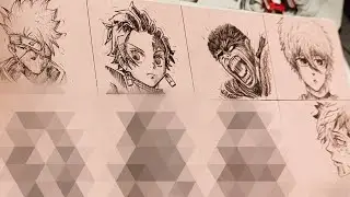 drawing tanjiro and 💁🏼.