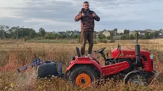 ДИСИКУЄМО ГРЕЧКУ🚜/ОПРИСКУВАЧ ДО МІНІТРАКТОРА👍