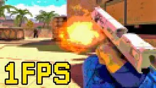 1FPS CHALLENGE - CS 2 com o menor FPS possível (jogo crashou)