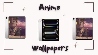 How I Transformed My iPad Pro 2024 with Anime Wallpapers! I minimalist version 💙✨