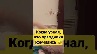 Когда узнал, что праздники кончились 😅 #shorts