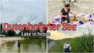 A Gloomy Day at Dutenhofener See, Lake in Hesse, Wetzlar || Exploring Hessen State, Germany.