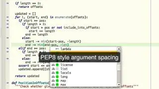 Auto-spacing in Wing IDE 5
