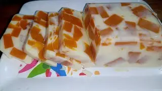 পাকা আমের পুডিং একবার খেলে মন প্রাণ ঠান্ডা হয়ে যাবে।।।Mango milk pudding.