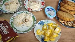 ВРЕМЯ НОЧЬ А САША СНЕГ❄ УБИРАЕТ/НАЛЕПИЛА ГОРОХОВЫХ ВАРЕНИКОВ 🥟