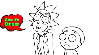 How To Draw Rick And Morty | Easy Art Lesson Rick And Morty