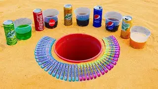 Experiment : Coca-Cola, Pesi, Mirinda,Mtn Dew, Dr Peper Different Mentos