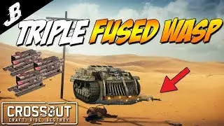 Crossout - Triple Wasp Fused For Reload Builds. Only a 2 second reload. Crossout Gameplay)
