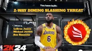 *NEW* RARE 2-WAY DIMING SLASHING THREAT BUILD IN NBA 2K24! SUPER RARE OVERPOWERED DEMIGOD NBA 2K24!