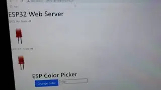 esp32 web server led demo.